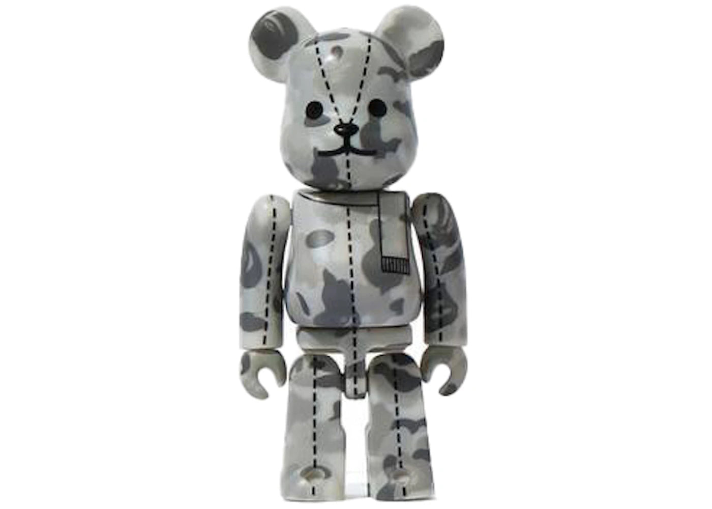 Bearbrick x A Bathing Ape 28th Anniversary Camo #2 100% Grey