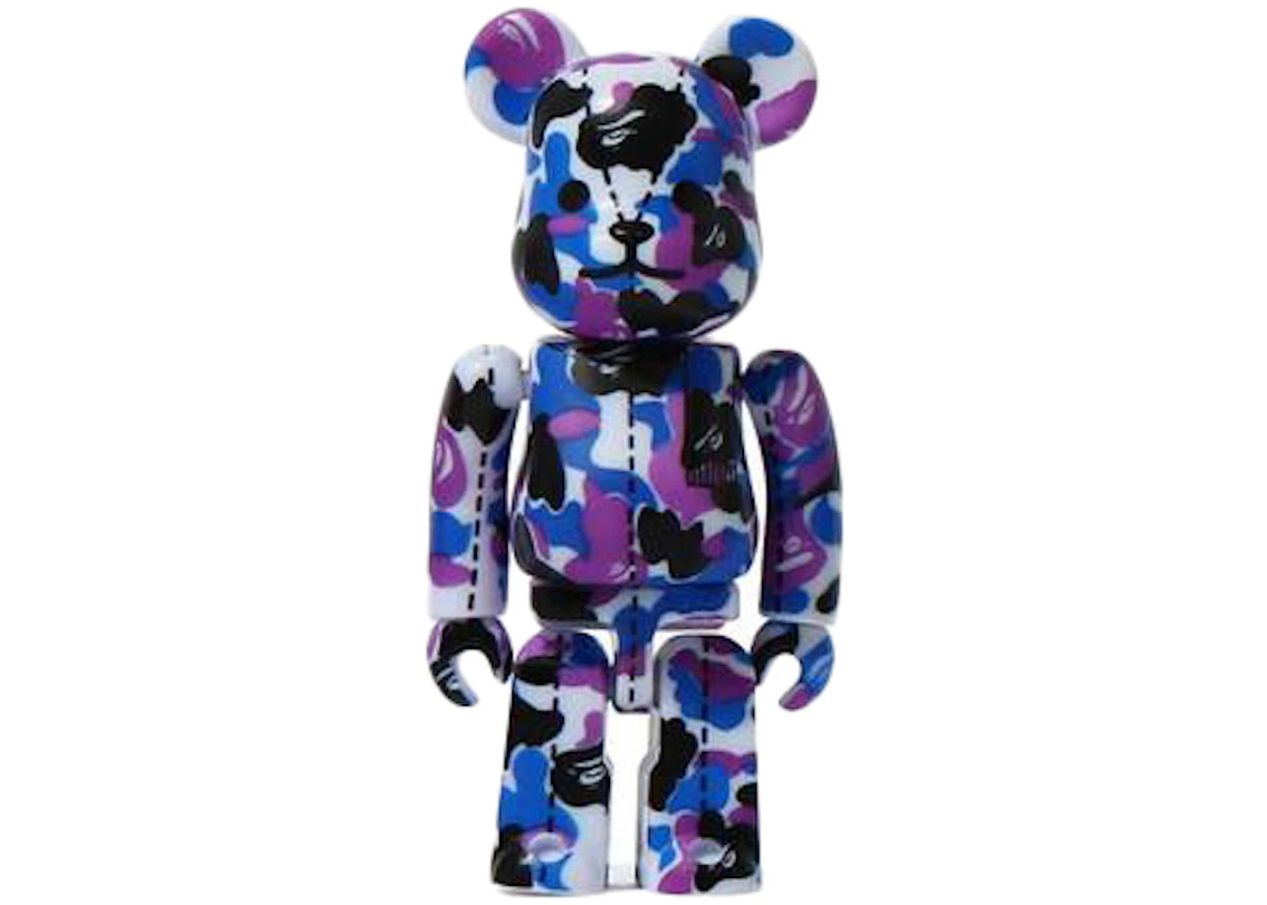 Bearbrick x A Bathing Ape 28th Anniversary Camo #2 100% Purple/Blue/Black