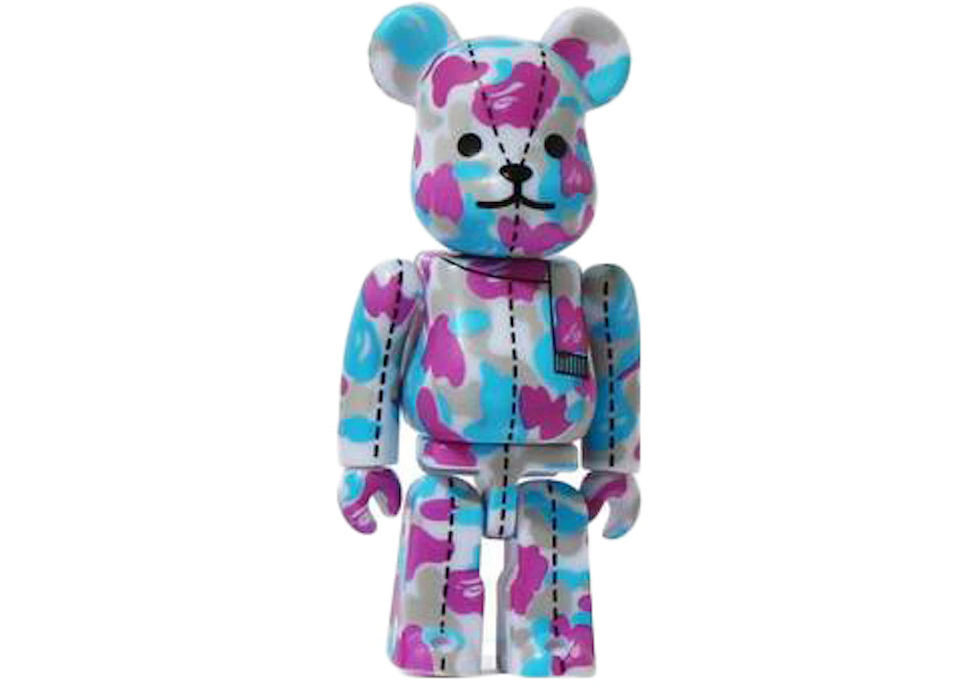 Bearbrick x A Bathing Ape 28th Anniversary Camo #2 100% Purple/Blue/Grey