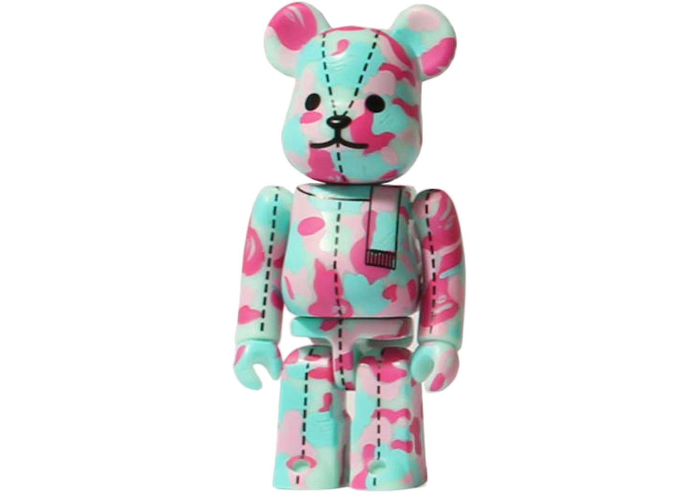 Bearbrick x A Bathing Ape 28th Anniversary Camo #3 100% Pink/Blue