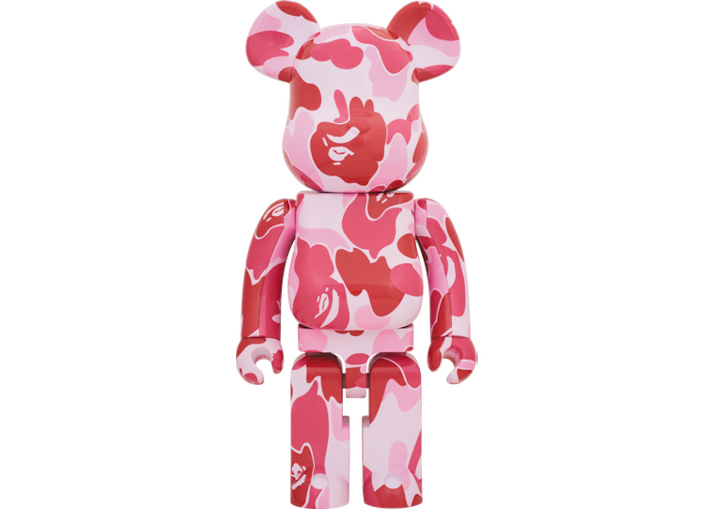 Bearbrick x A Bathing Ape ABC Camo 1000% Pink
