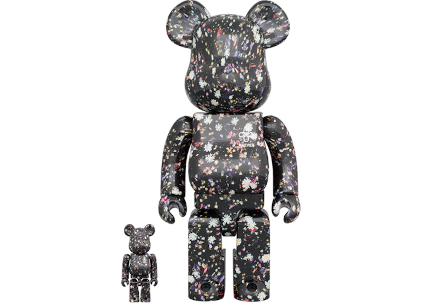 Bearbrick x Anever 100% & 400% Set Black