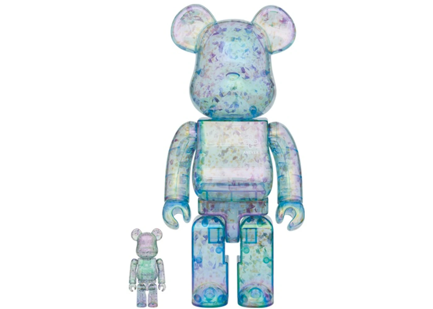 Bearbrick x Anever 3rd Ver. 100% & 400% Set Blue