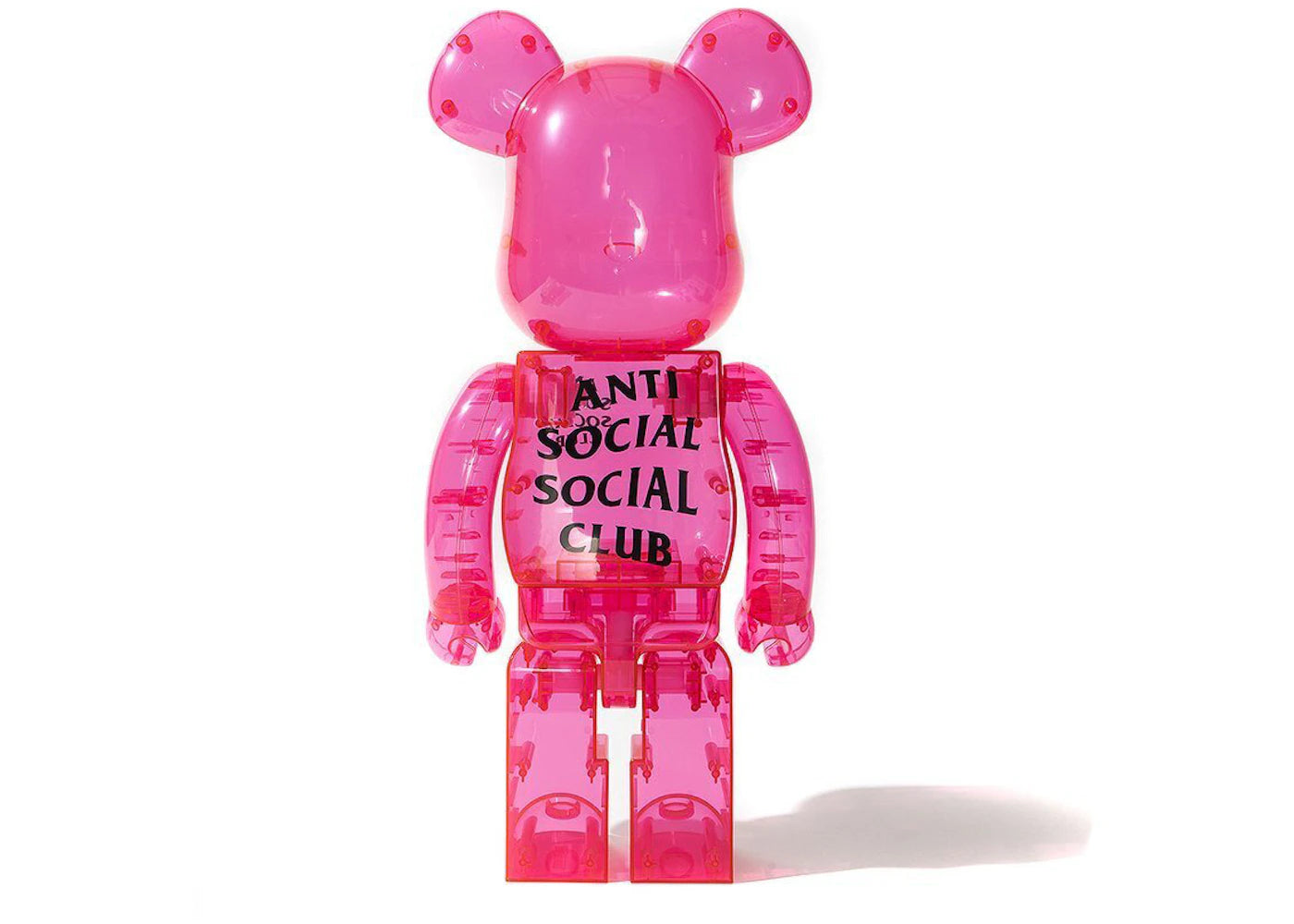 Bearbrick x Antisocial Social Club 1000% Pink