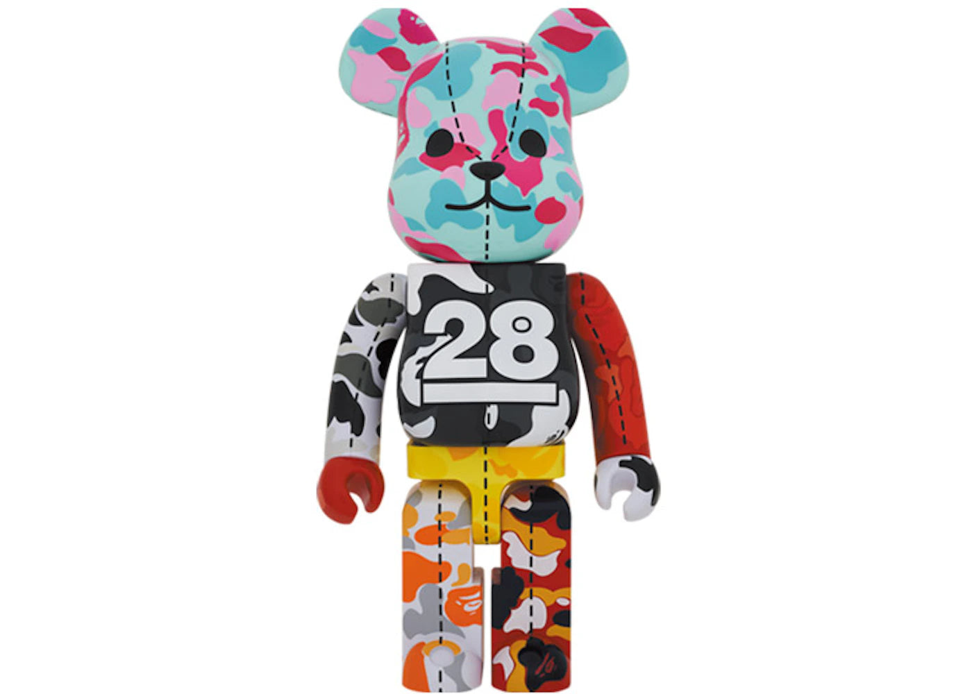 Bearbrick x BAPE 28th Anniversary Camo #3 1000%