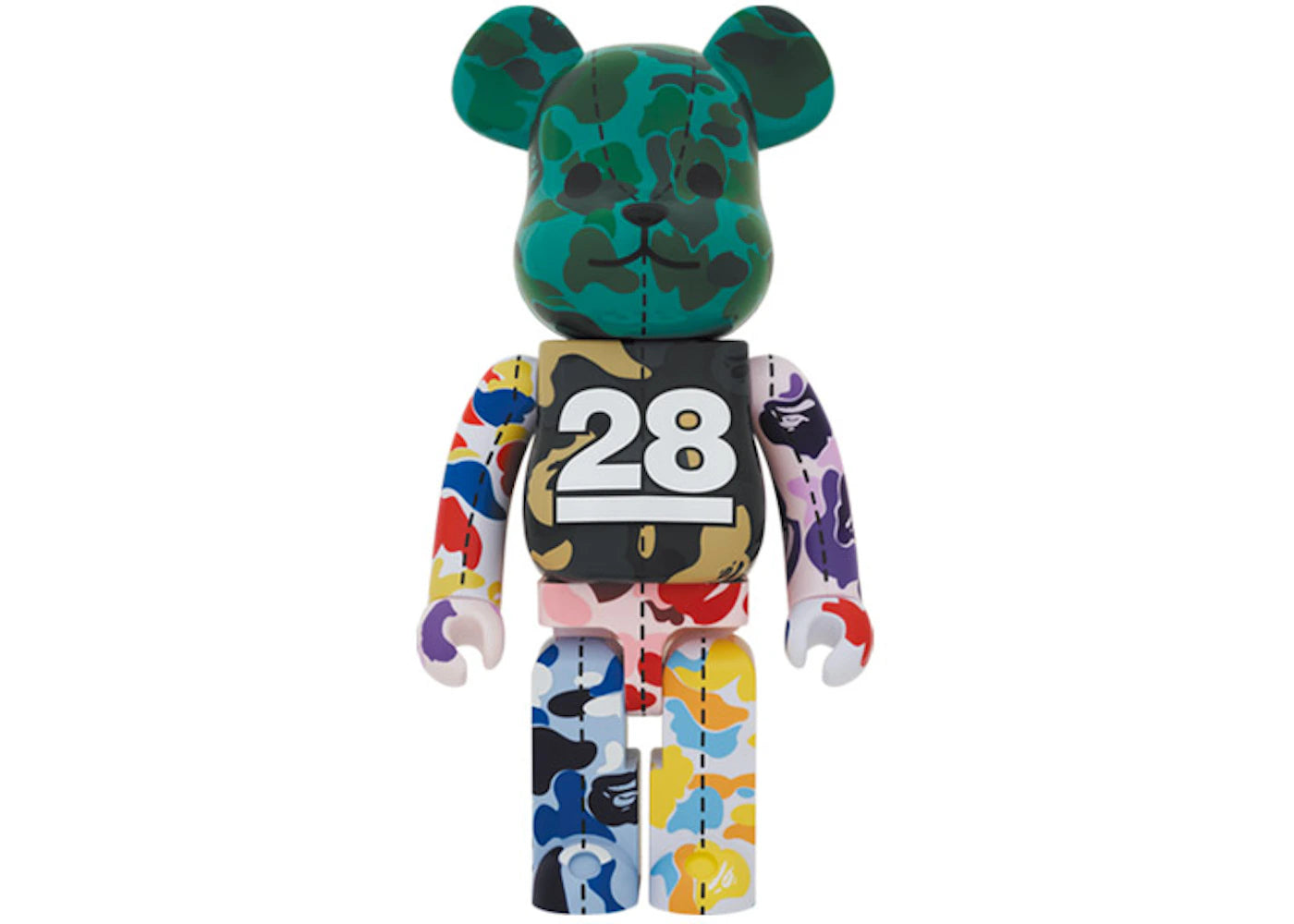 Bearbrick x BAPE 28th Anniversary Camo #4 1000%