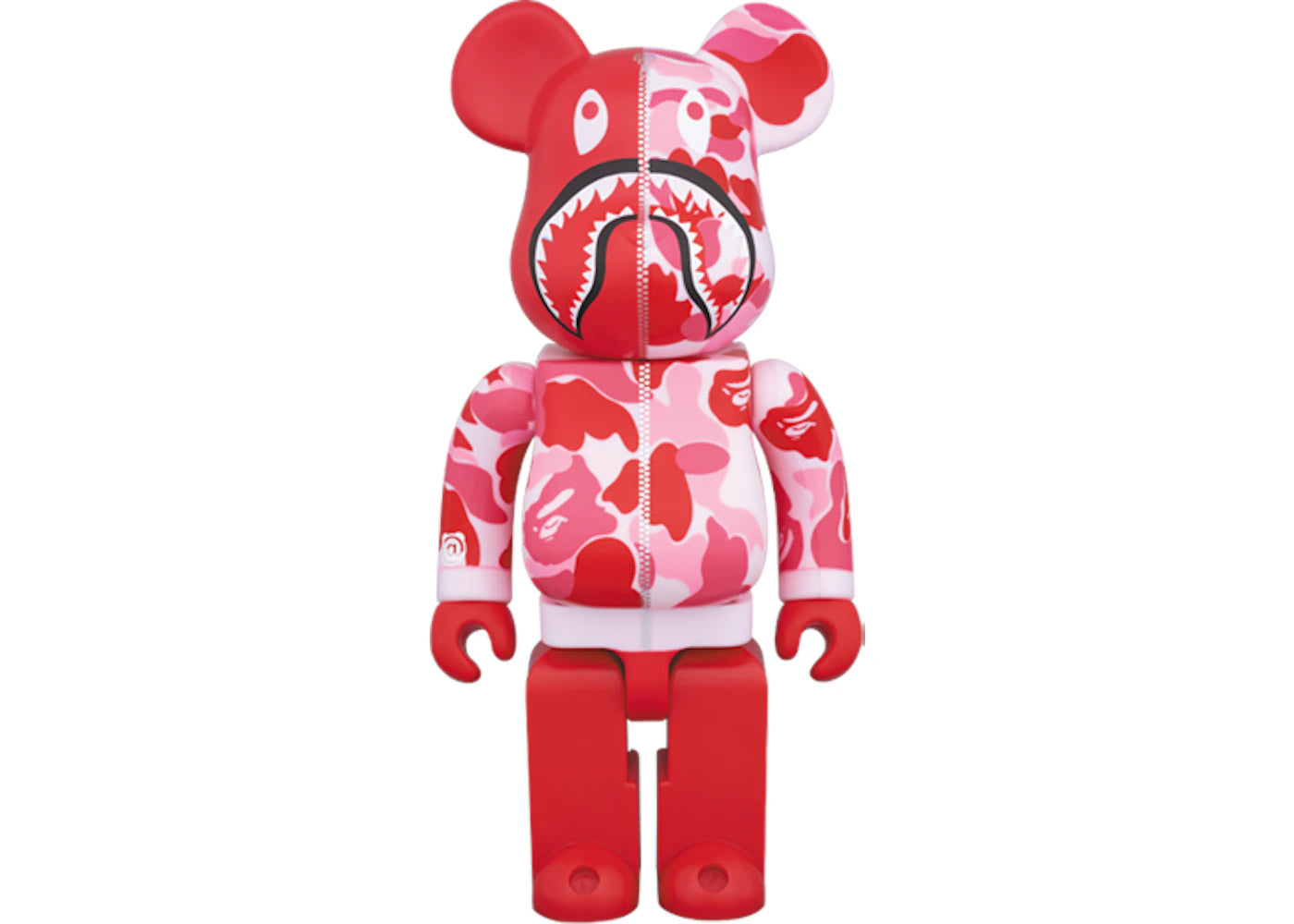 Bearbrick x BAPE Camo Shark 400% Pink