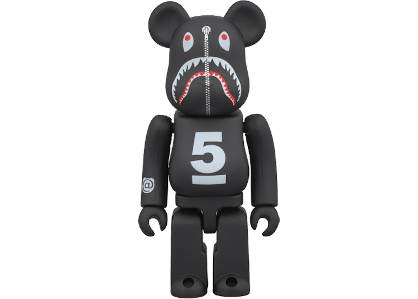 Bearbrick x BAPE DSMG 5th Shark 100% Black