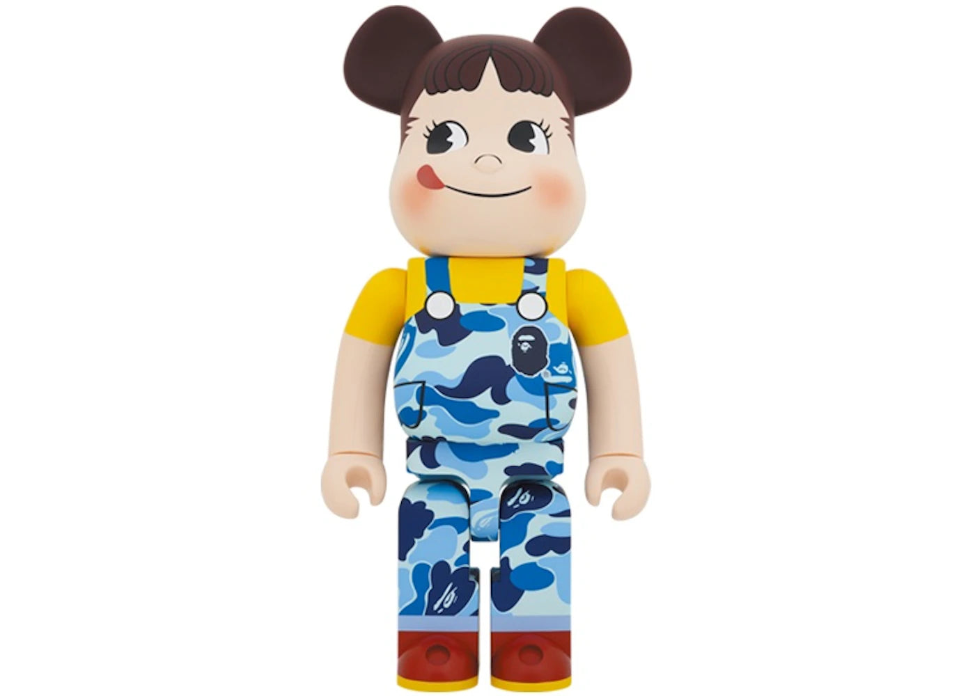 Bearbrick x BAPE Peko-chan 1000% Blue Camo