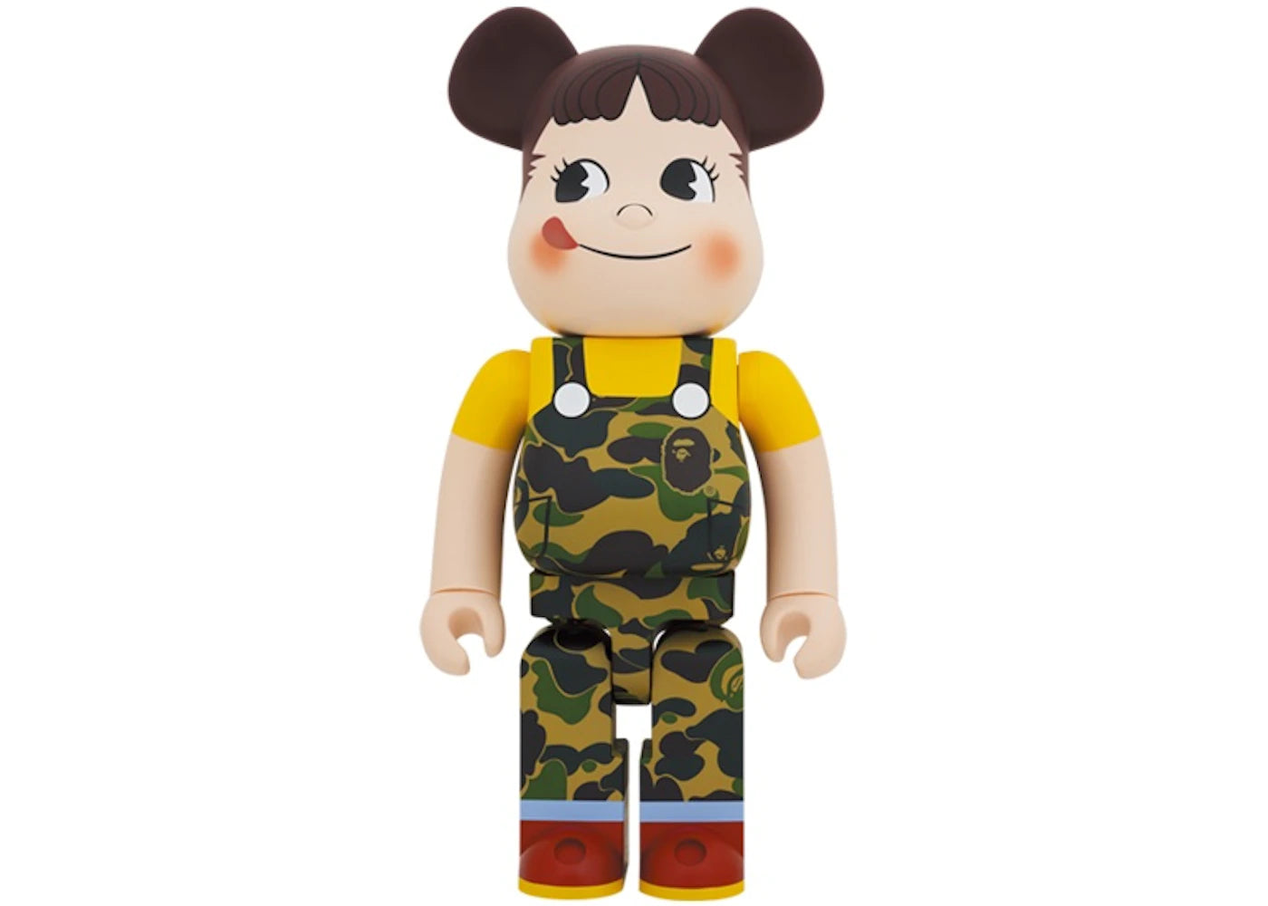 Bearbrick x BAPE Peko-chan 1000% Green Camo