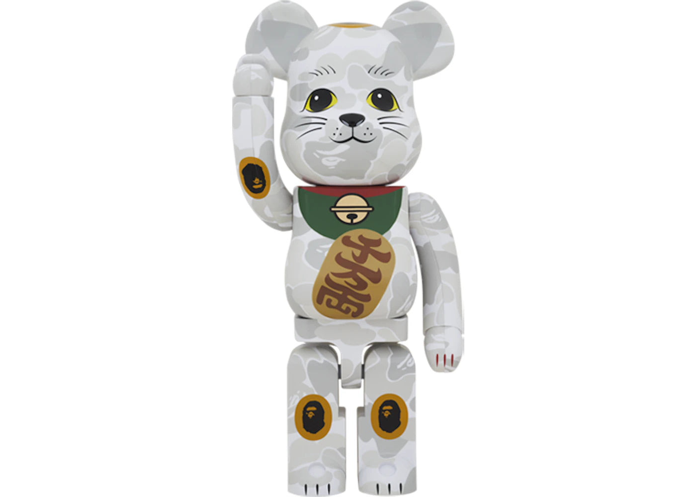 Bearbrick x BAPE (R) Maneki Neko 1000%