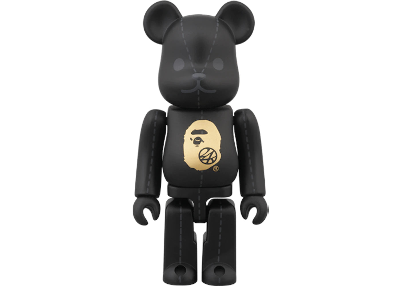 Bearbrick x BAPE x 24karats 100% Black