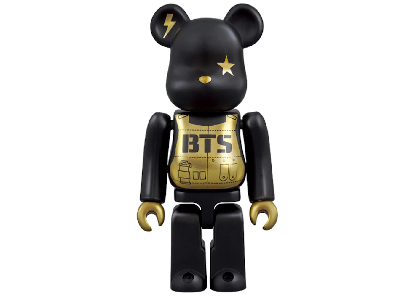 Bearbrick x BTS 100% Black/Gold