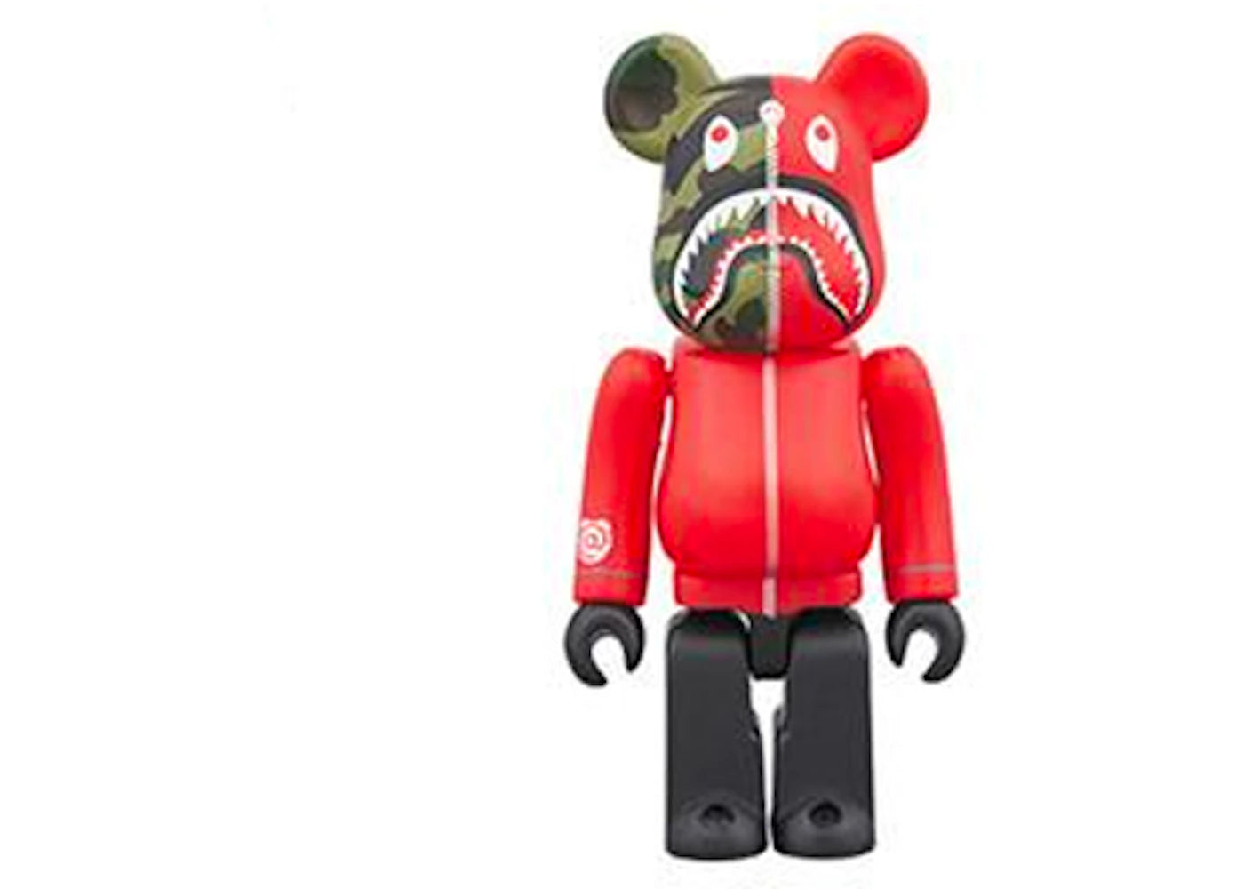 Bearbrick x Bape 1st Camo Shark 100% Red