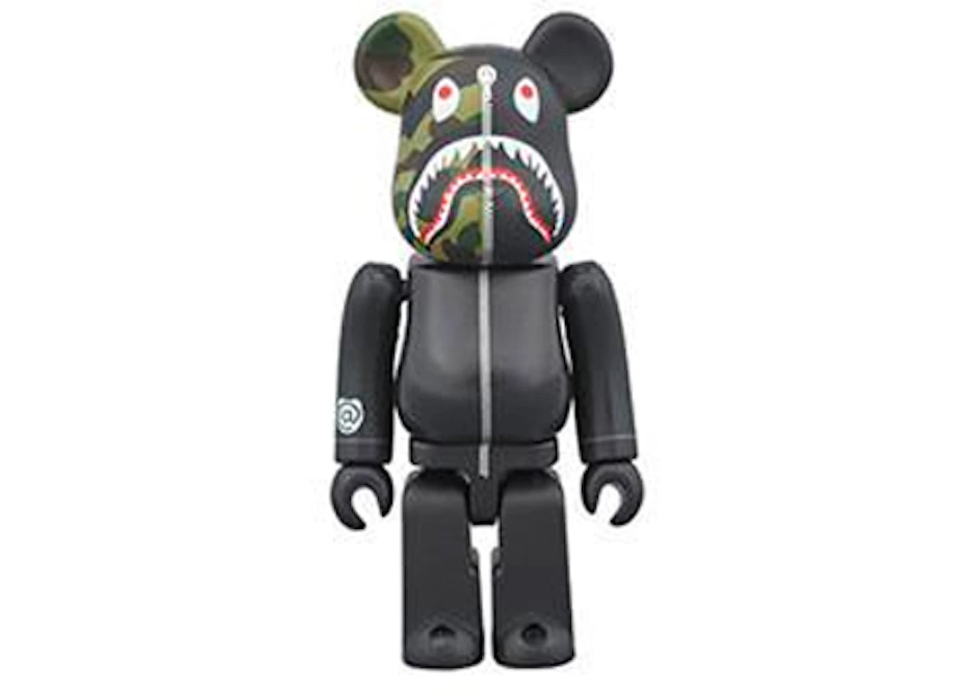 Bearbrick x Bape 1st Camo Shark 100% Black