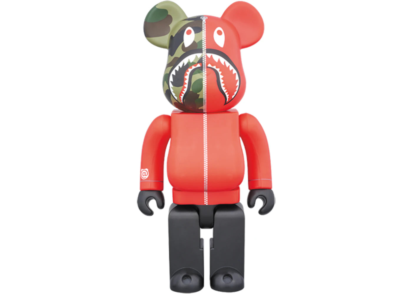 Bearbrick x Bape 1st Camo Shark 1000% Red