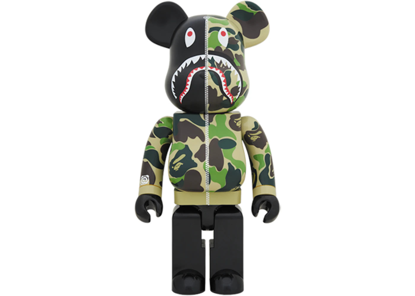 Bearbrick x Bape Camo Shark 2018 Version 1000% Green