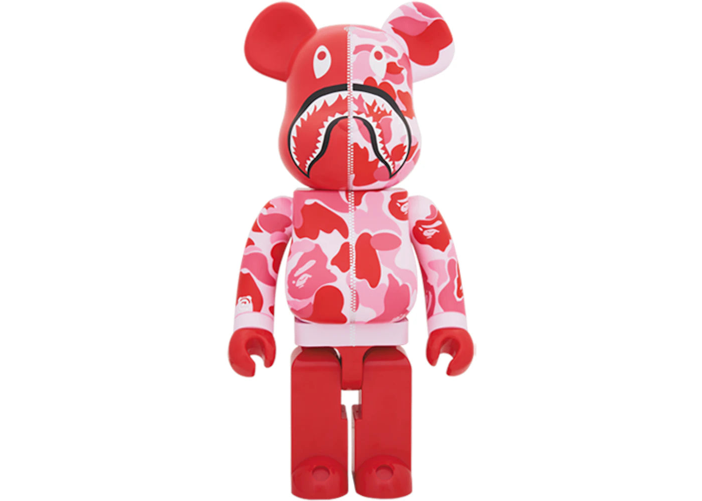 Bearbrick x Bape Camo Shark 2018 Version 1000% Pink