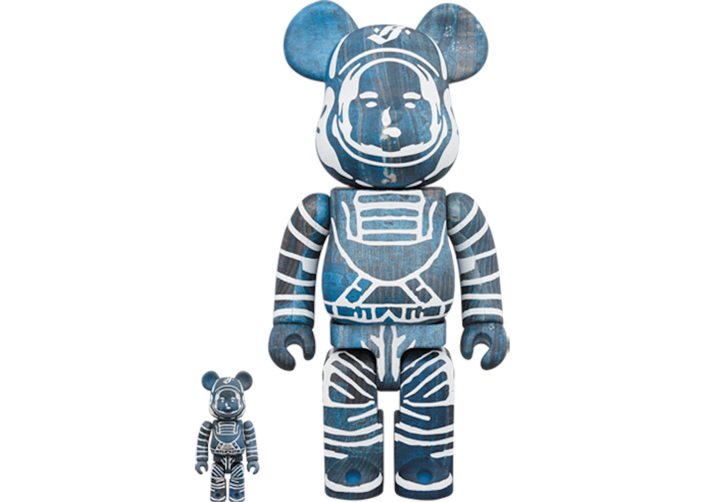 Bearbrick x Billionaire Boys Club x FDMTL 100% & 400% Set Navy/White