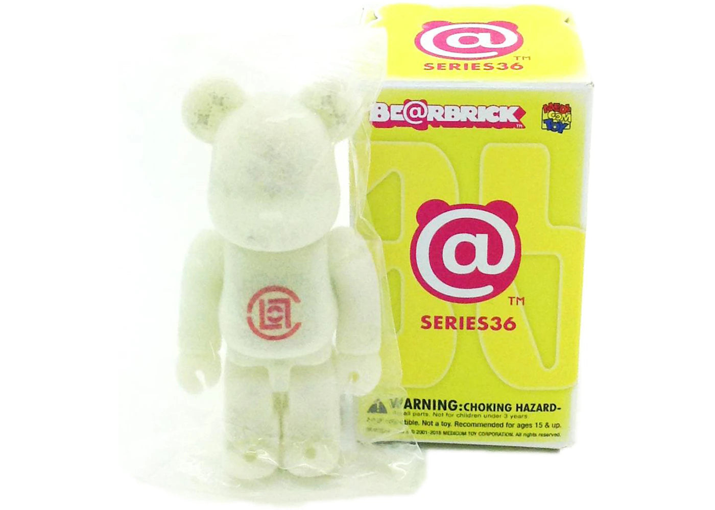 Bearbrick x CLOT Series 36 w/ Box and Card (Flocked) 100% Glow In The Dark