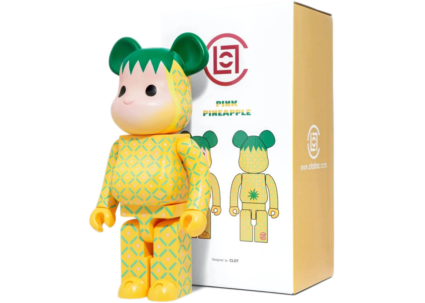 Bearbrick x CLOT Summer Fruits Pink Pineapple 1000%