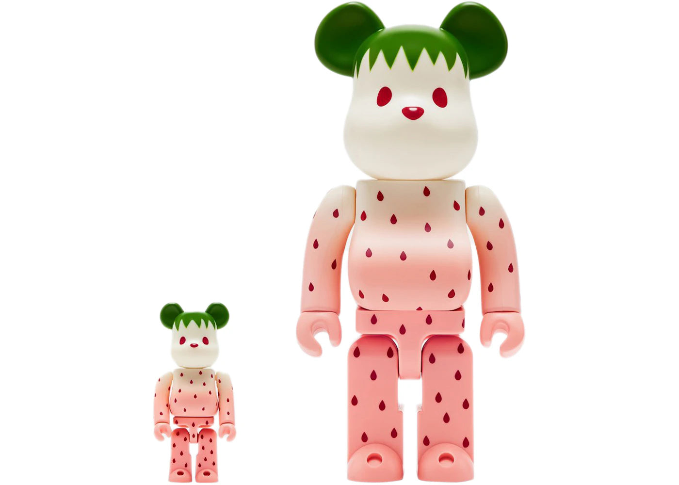 Bearbrick x CLOT Summer Fruits Snow Strawberry 100% & 400% Set