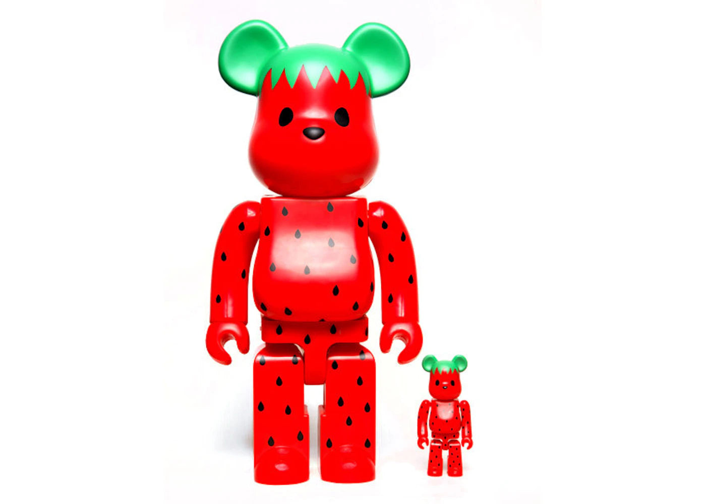 Bearbrick x CLOT x Levi's Artist Series Strawberry 100% & 400% Set Red