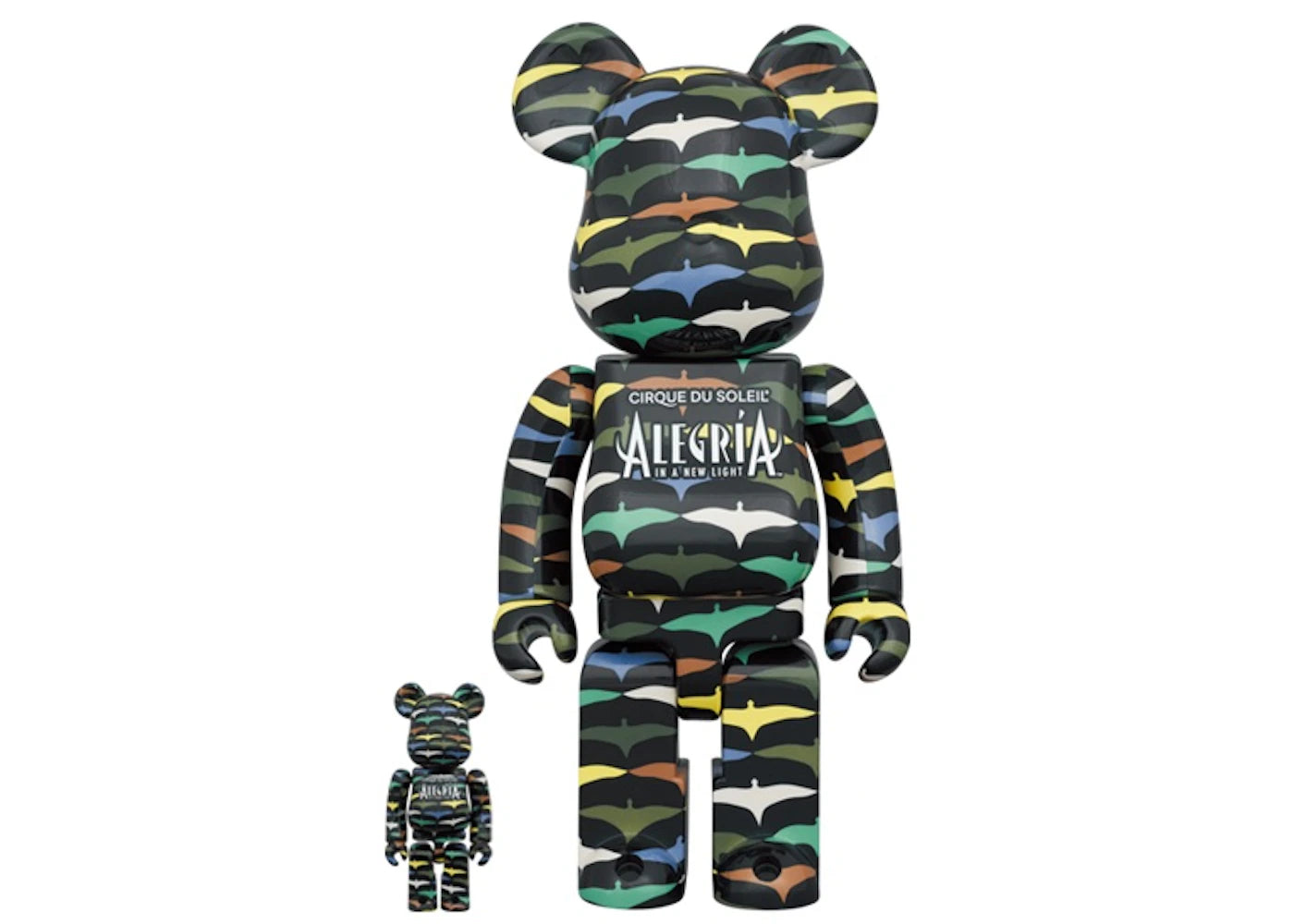 Bearbrick x Cirque du Soleil Alegria In a New Light 100% & 400% Set