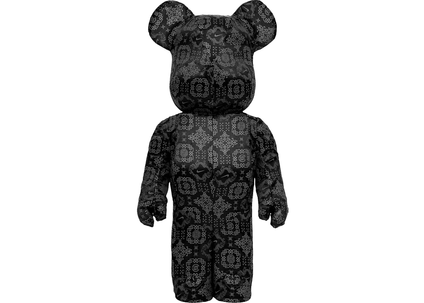 Bearbrick x Clot x Nike 1000% Black Silk