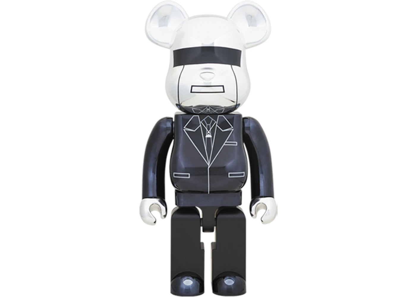 Bearbrick x Daft Punk Random Access Memories Version 1000% Silver