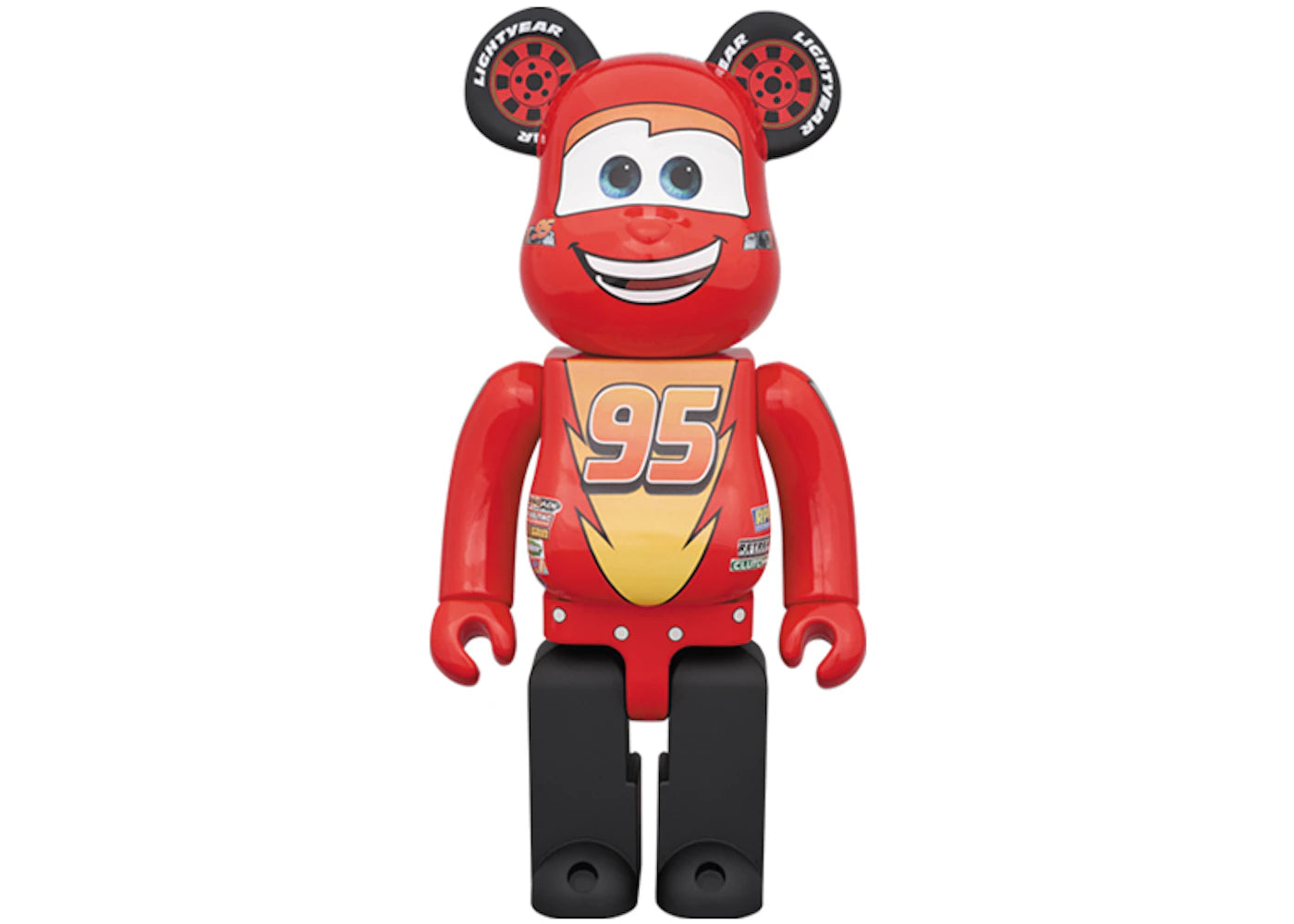 Bearbrick x Disney Pixar Lightning McQueen 1000% Red