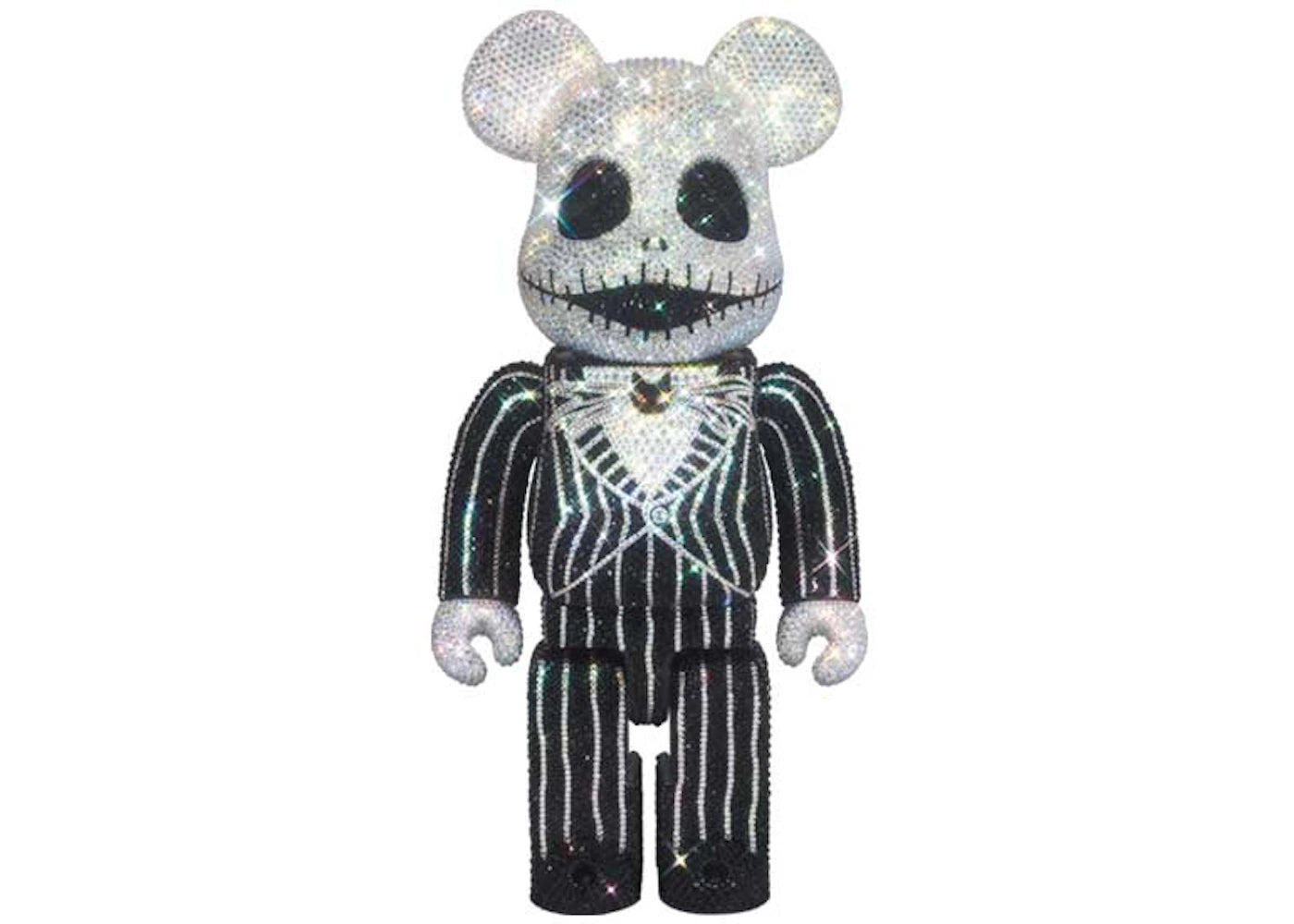 Bearbrick x Disney The Nightmare Before Christmas Jack Skellington Crystal Decorate 400%