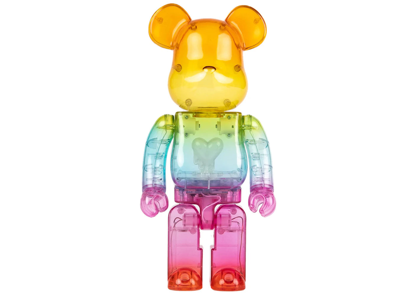 Bearbrick x Emotionally Unavailable Gradient Heart 1000% Multi