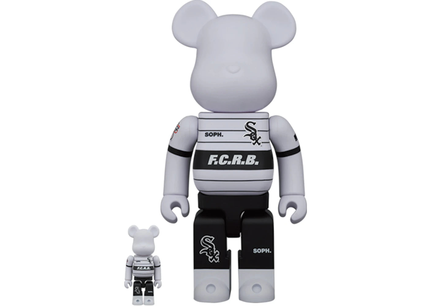 Bearbrick x F.C.R.B. x MLB (Chicago White Sox) 100% & 400% Set