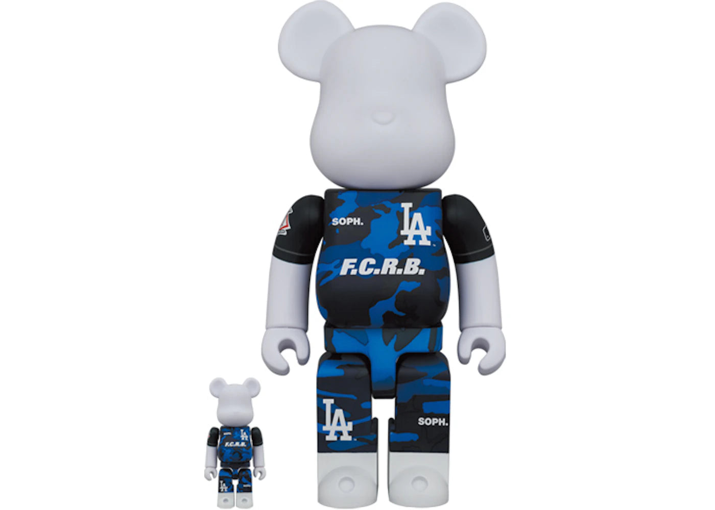 Bearbrick x F.C.R.B. x MLB (Los Angeles Dodgers) 100% & 400% Set