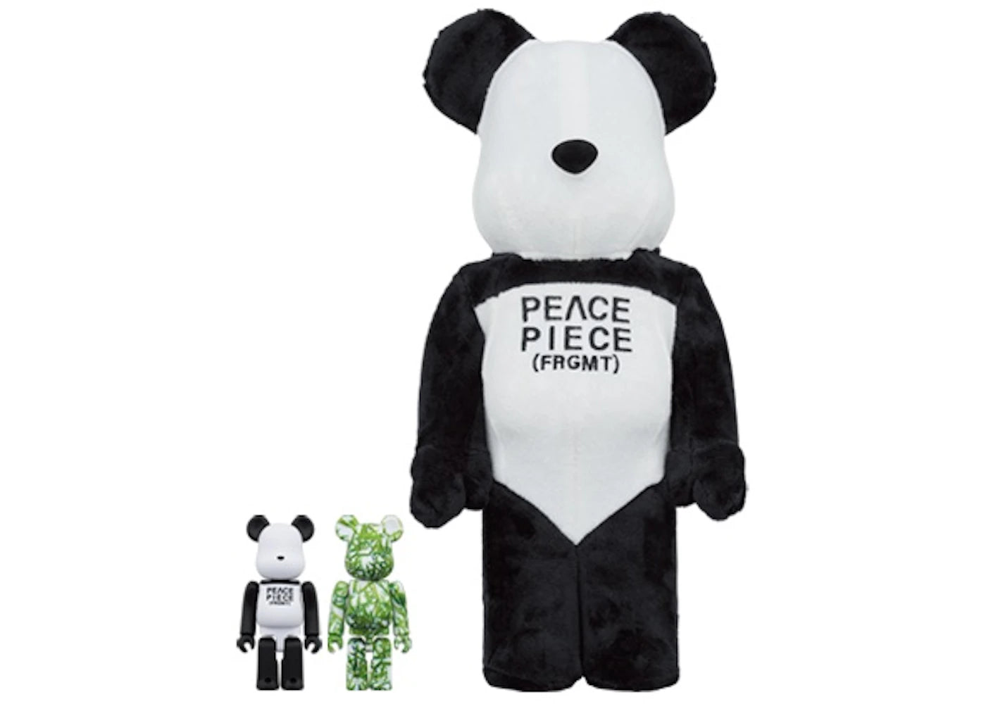 Bearbrick x Fragment Panda 100% & 400% 3-Pc Set