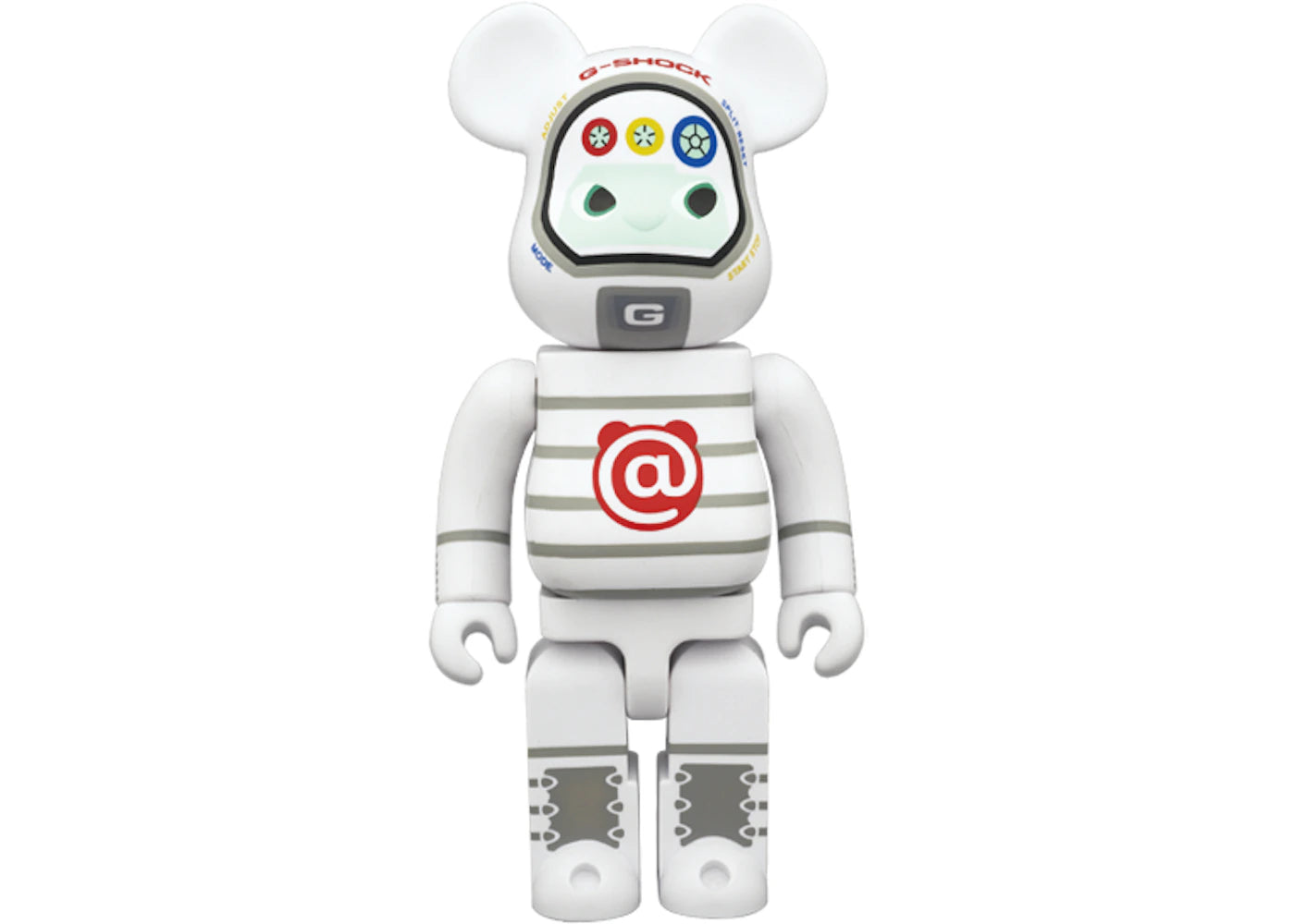 Bearbrick x G-Shock G-ShockMan 400% White