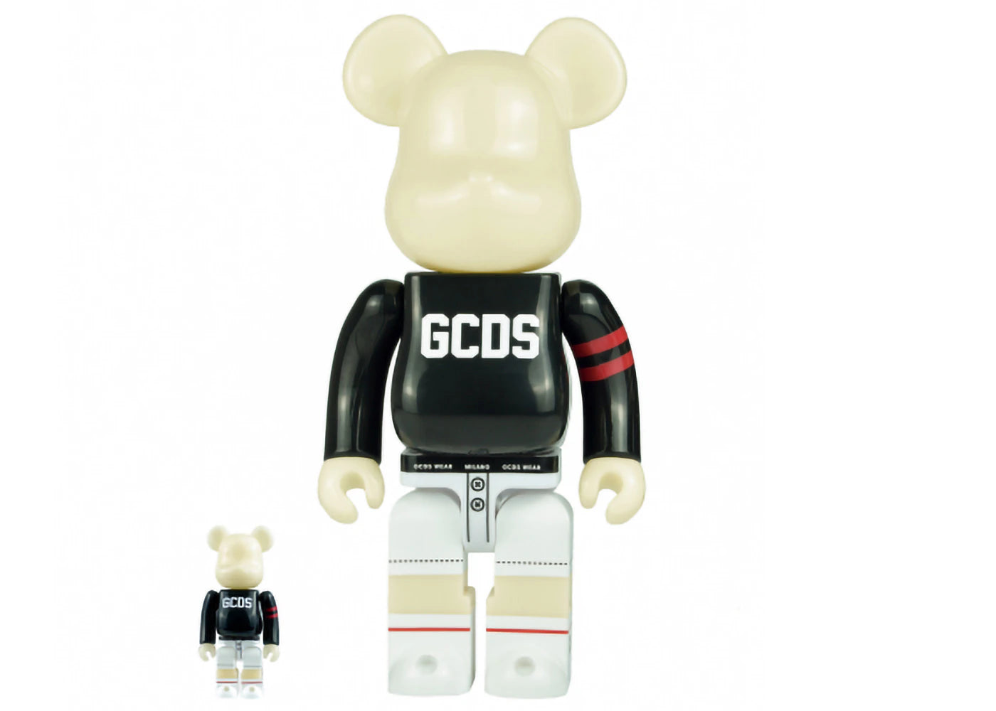 Bearbrick x GCDS 100% & 400% Set Black