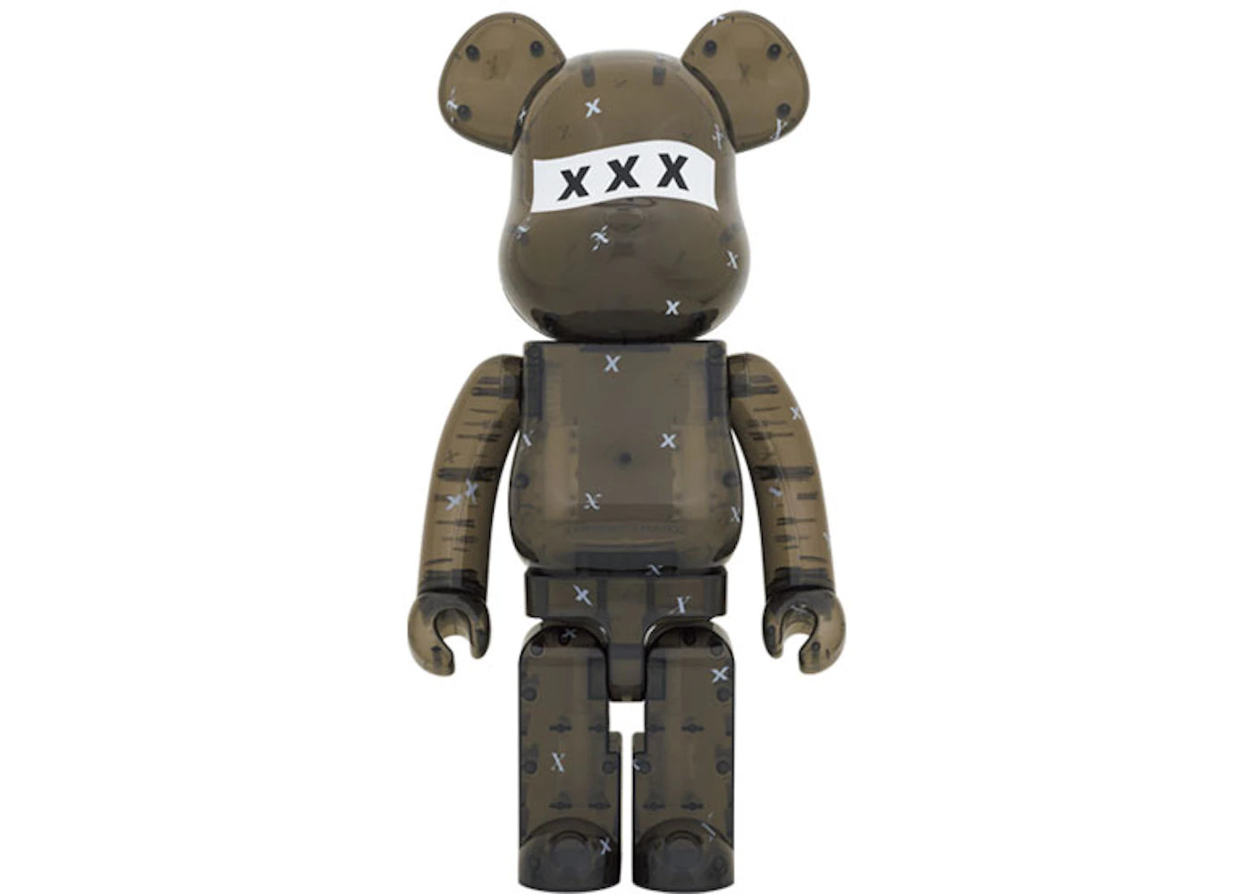 Bearbrick x GOD SELECTION XXX 1000% Clear Black