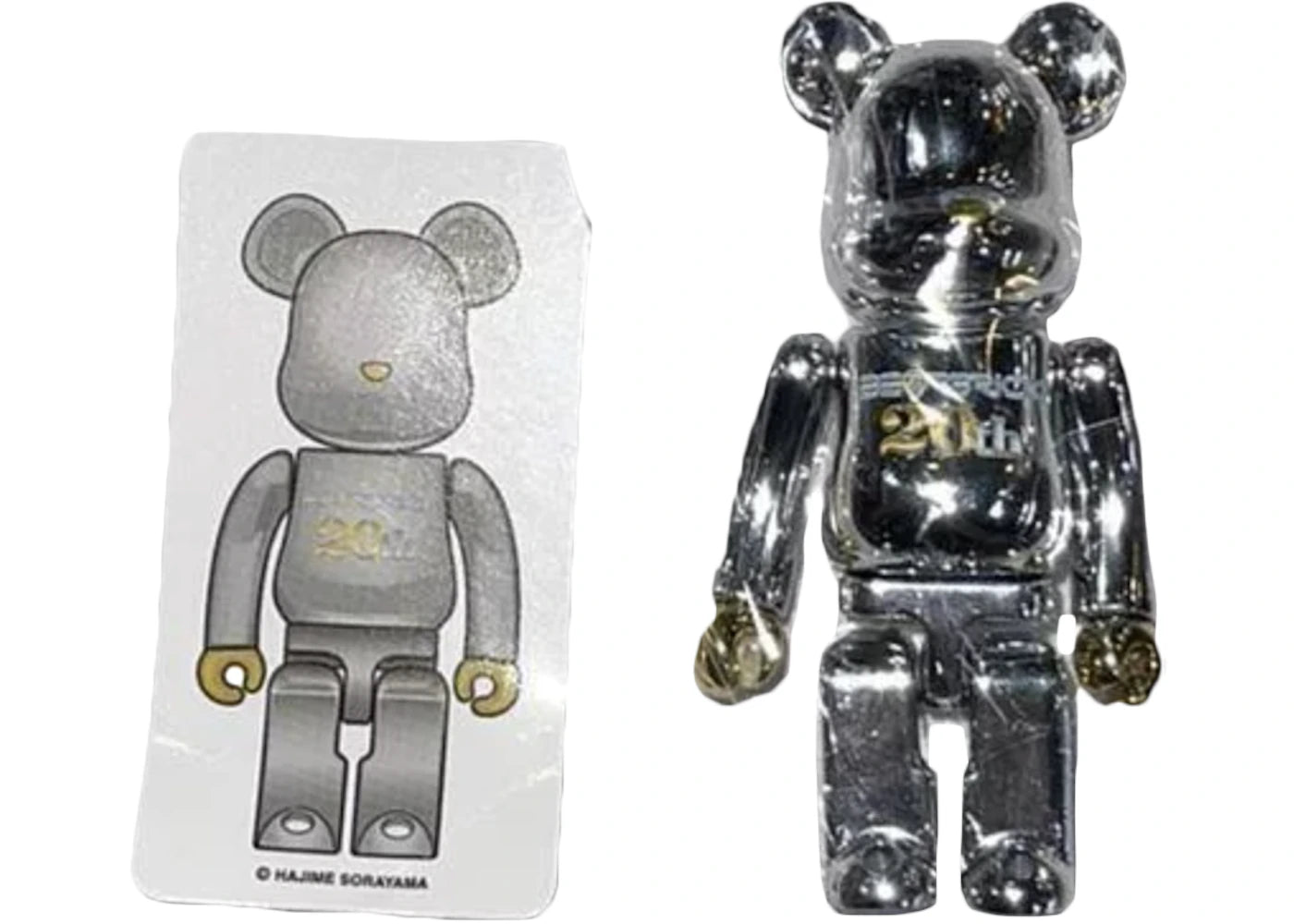 Bearbrick x Hajime Sorayama Series 42 100% Silver