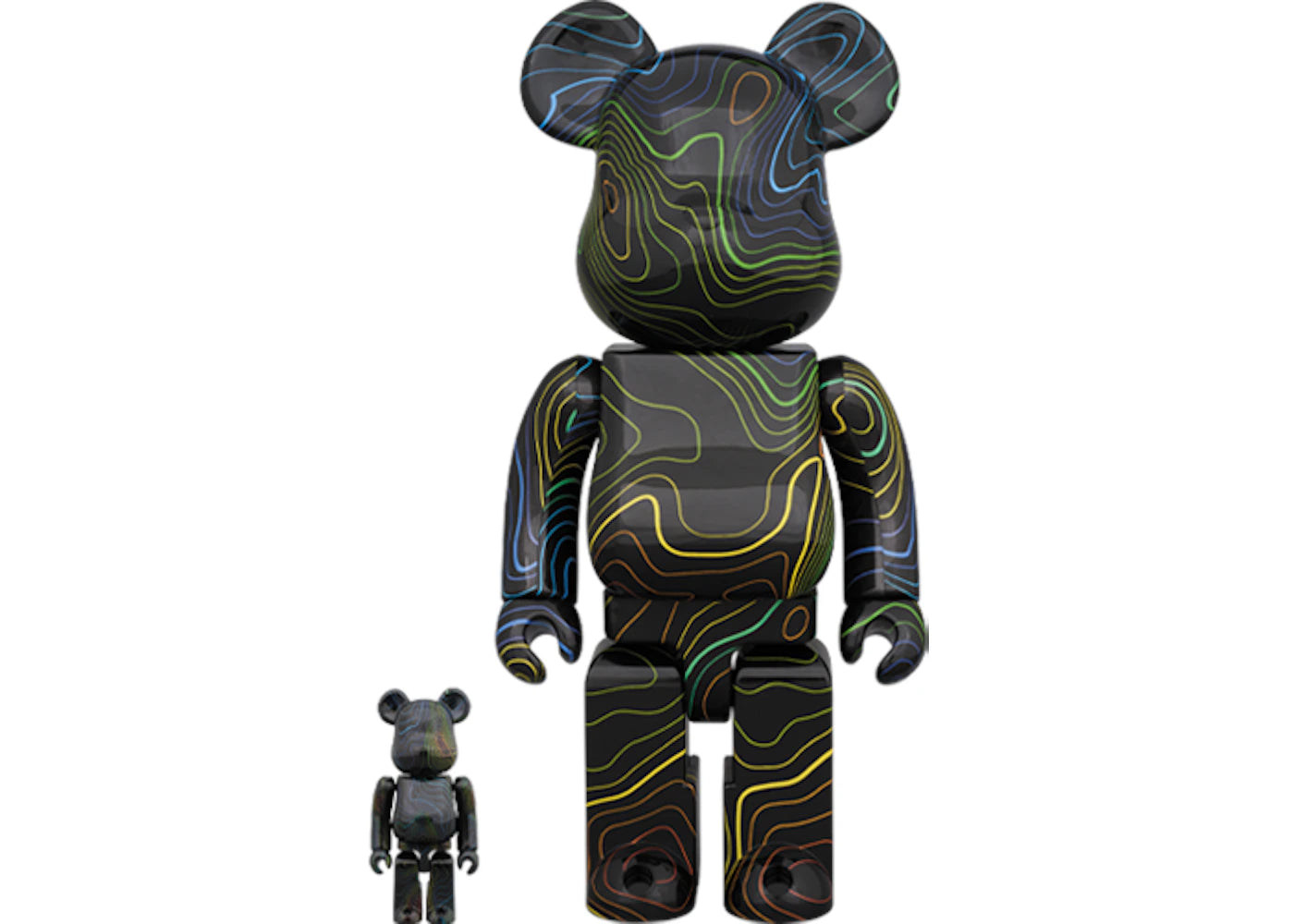 Bearbrick x Hypebeast 100% & 400% Set Black Multicolor