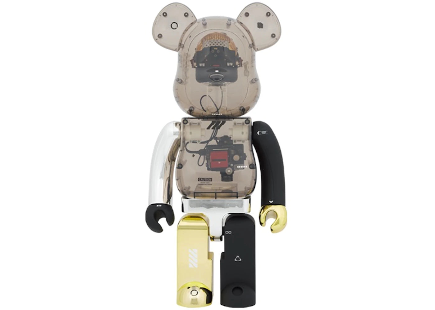 Bearbrick x Ikeuchi Memento Mori 1000% Clear Smoke Ver.