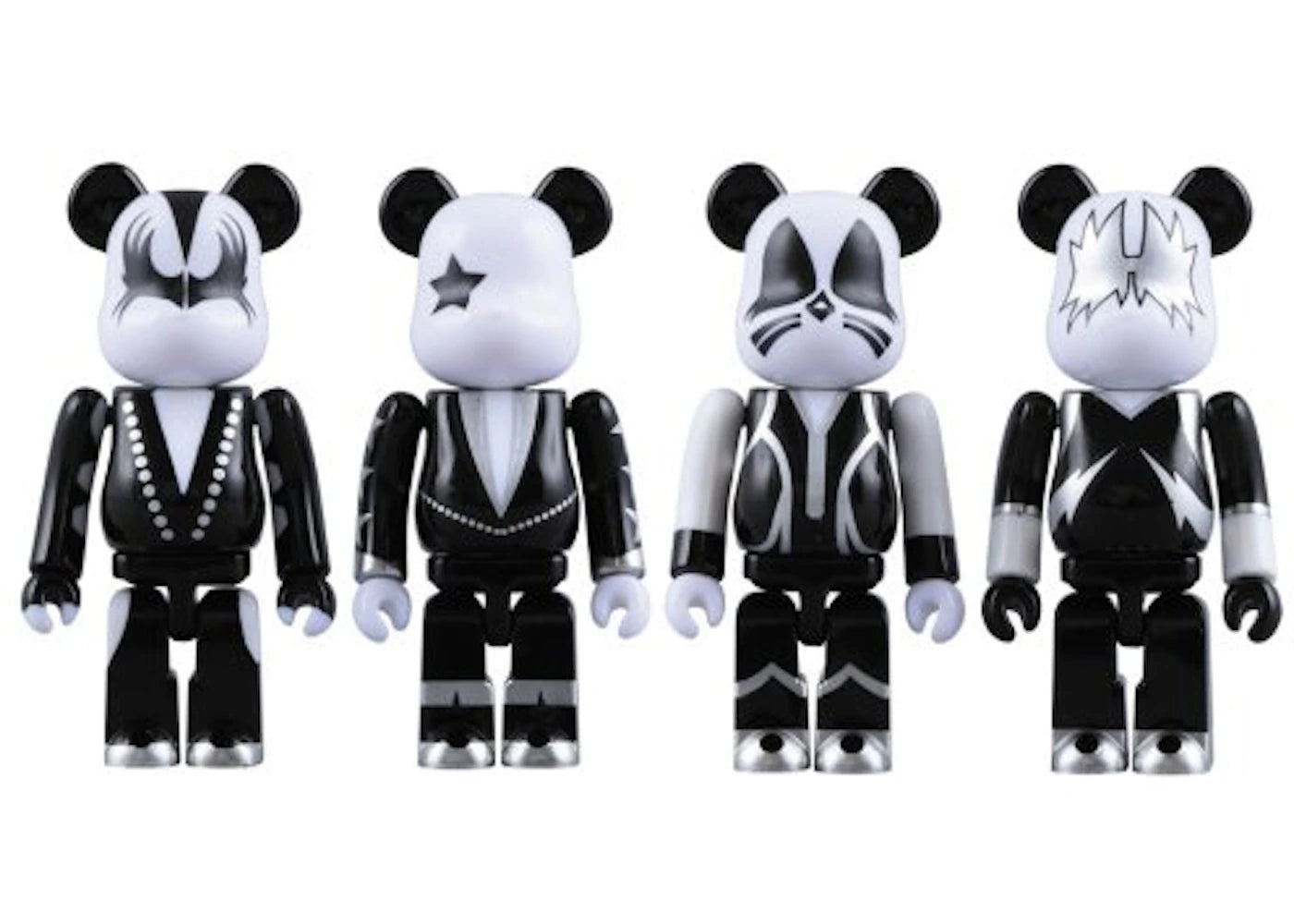 Bearbrick x KISS 100% 4 Pack