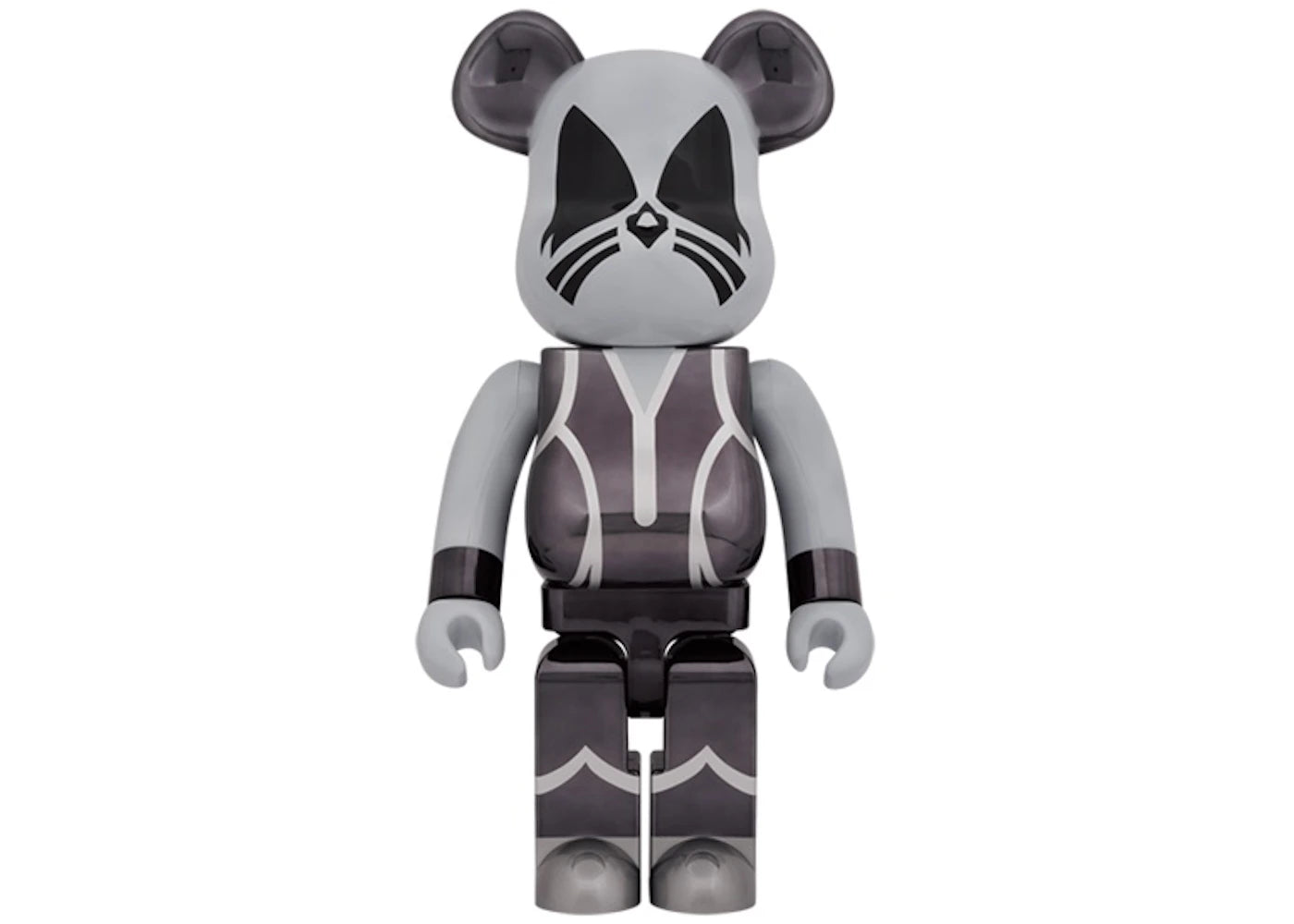 Bearbrick x KISS Catman 1000% Chrome Ver.