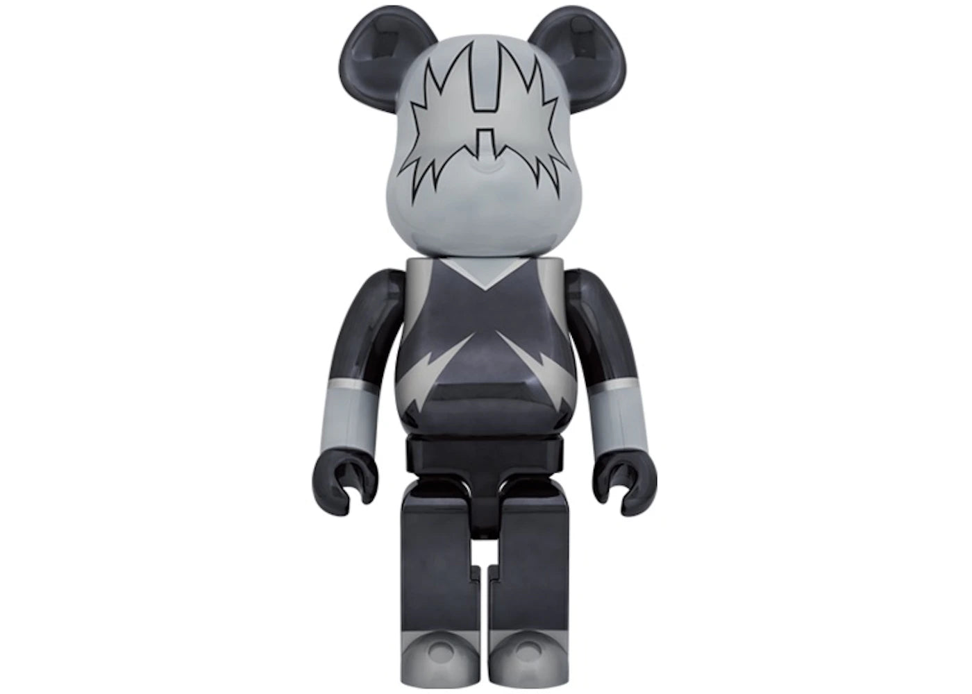 Bearbrick x KISS The Spaceman 1000% Chrome Ver.