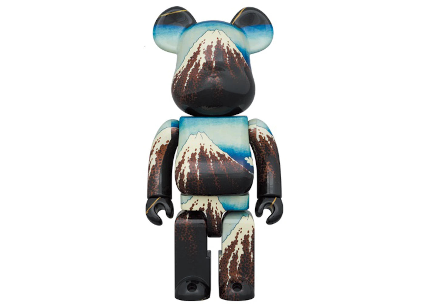 Bearbrick x Kitasai Katsushika "White Rain Under the Thirty-Six Views of Mount Fuji" 1000%