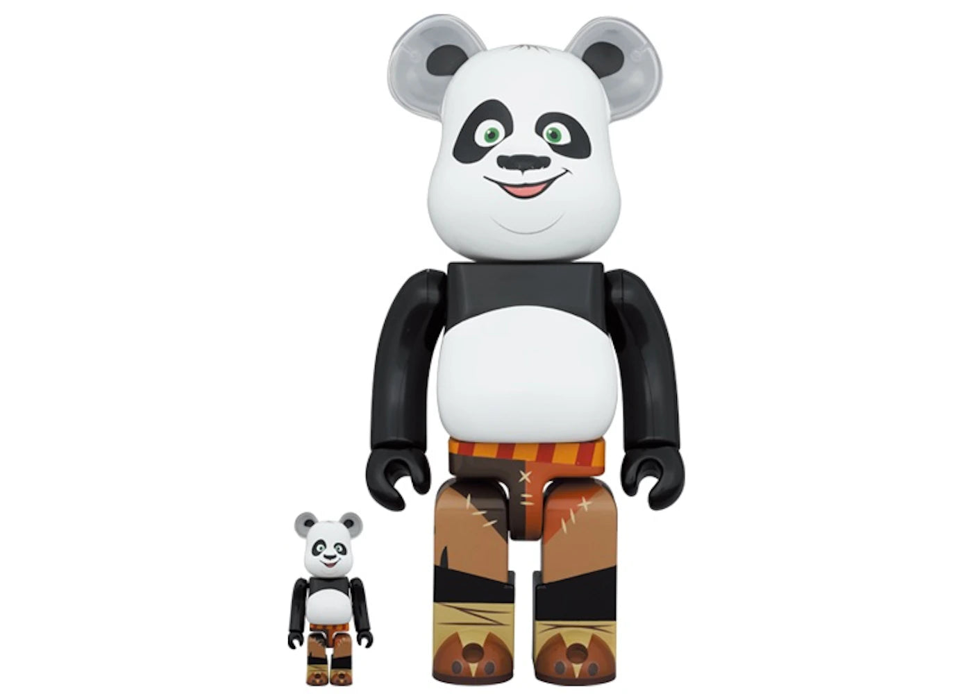 Bearbrick x Kung Fu Panda 100% & 400% Set