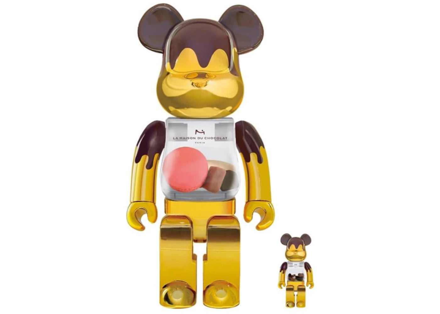 Bearbrick x La Maison du Chocolat 100% & 400% Set Brown/Gold