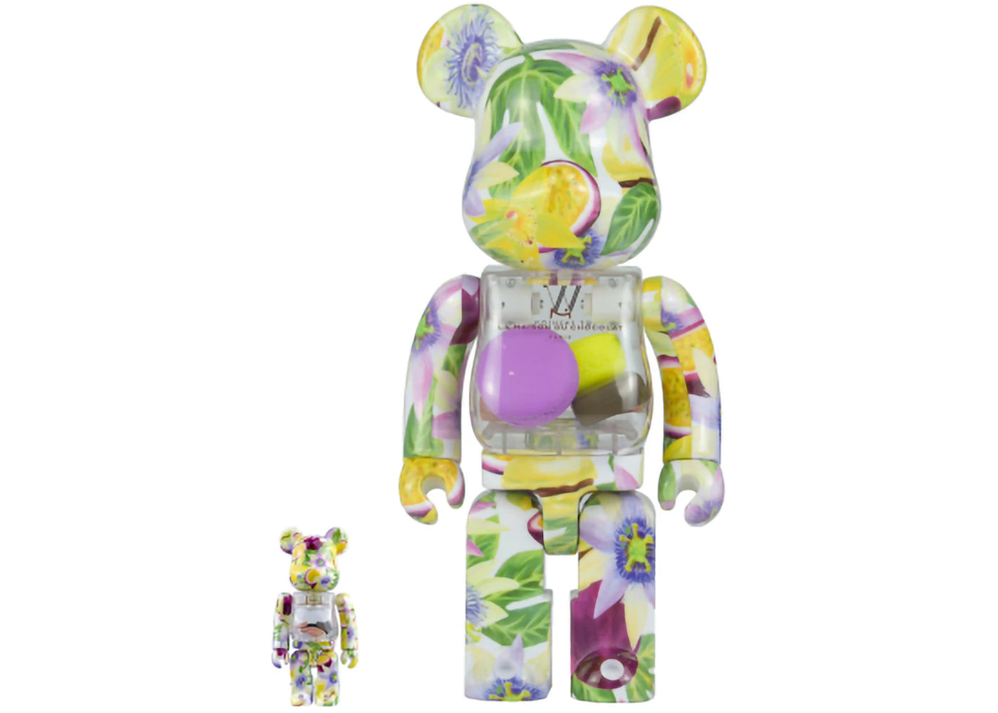 Bearbrick x La Maison du Chocolate 100% & 400% Set Passion Fruits