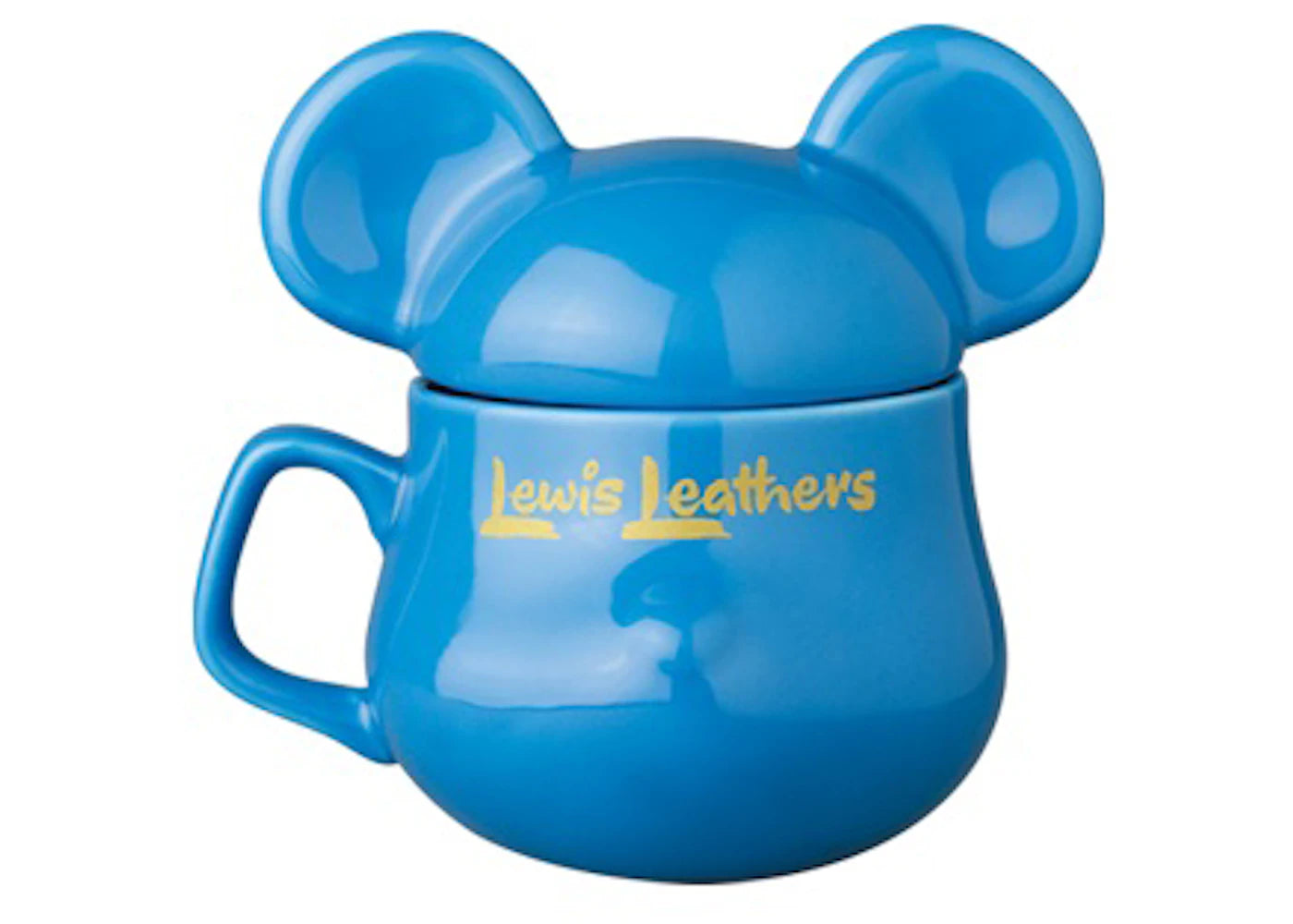 Bearbrick x Lewis Leathers Bearmug Mug Blue